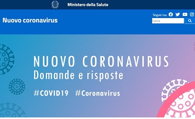 Sars-Cov-2: il Sito del Ministero della Salute