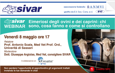 Webinar “Eimeriosi degli ovini e dei caprini: chi sono, cosa fanno e come si controllano”