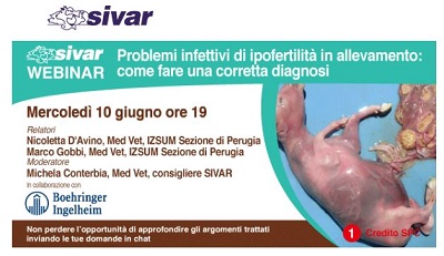 Webinar “Problemi infettivi di ipofertilità in allevamento: come effettuare una corretta diagnosi”