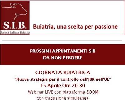 GIORNATA BUIATRICA SIB: Nuove strategie per il controllo dell’IBR nell’UE