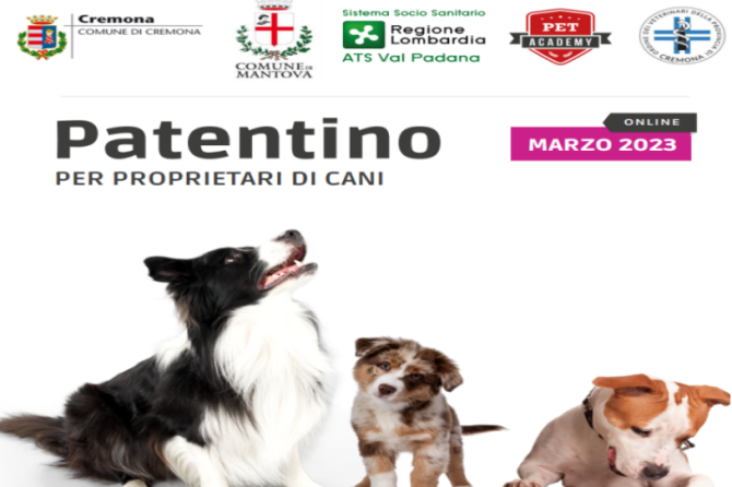 Corso online OMV Cremona: “Patentino per proprietari di cani 2023”