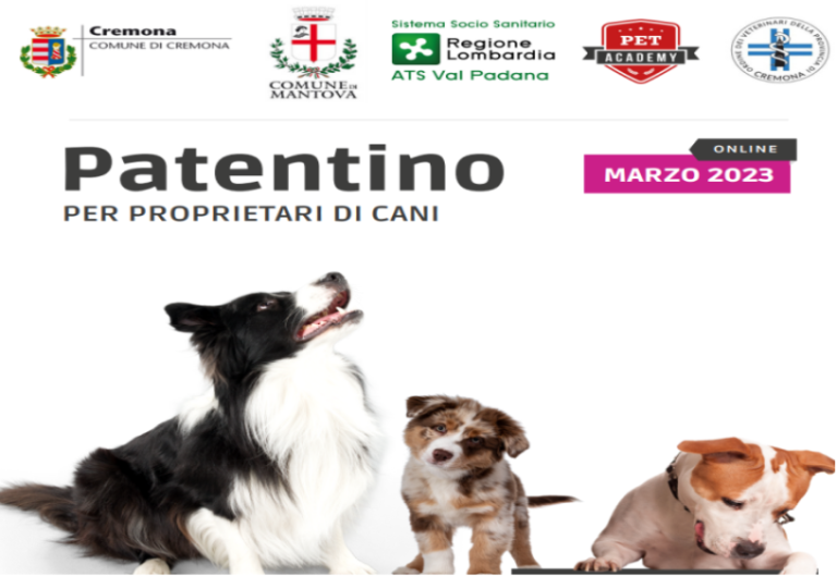 Corso online OMV Cremona: “Patentino per proprietari di cani 2023”