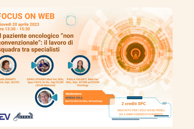 Webinar SIVAE – Focus On: “Il paziente oncologico “non convenzionale”: il lavoro di squadra tra specialisti”