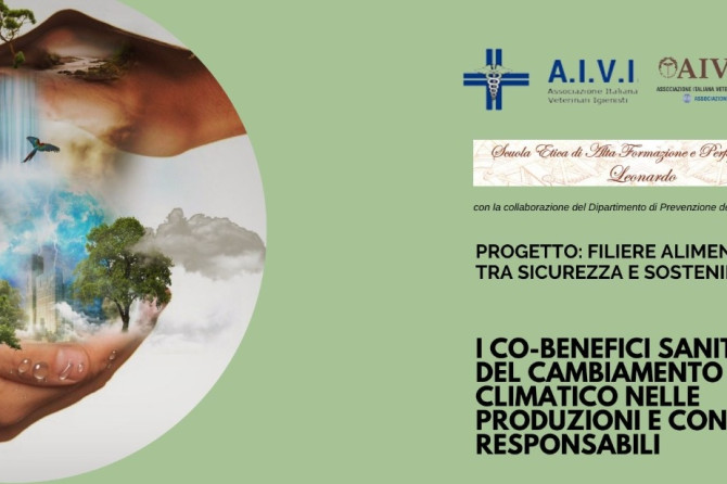 WEBINAR ECM AIVI/AIVEMP-“I CO-BENEFICI SANITARI DEL CAMBIAMENTO CLIMATICO NELLE PRODUZIONI E CONSUMI RESPONSABILI”. – 20/10/2023