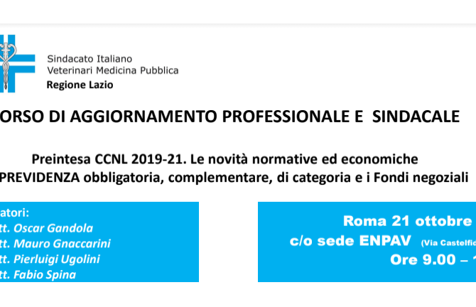 Evento SIVeMP: “Preintesa CCNL 2019-21. Le novità normative ed economiche: La PREVIDENZA obbligatoria, complementare, di categoria e i Fondi negoziali.”