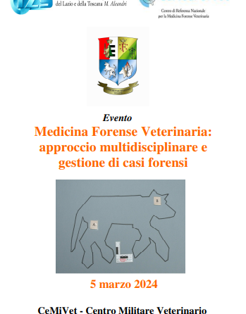 Corso IZS LT: “Medicina Forense Veterinaria: approccio multidisciplinare e gestione di casi forensi” – 5 marzo 2024