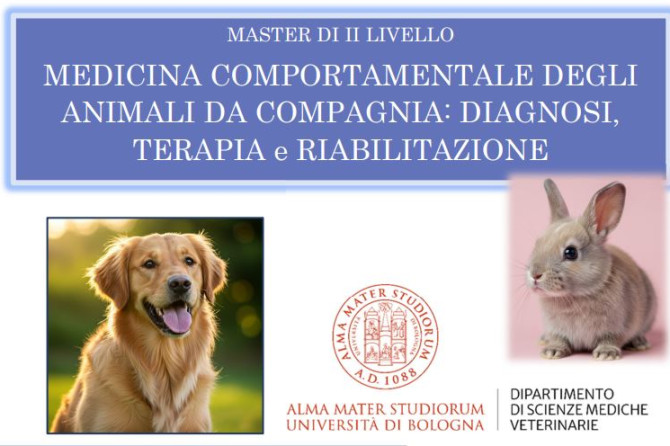 Master di II livello UNIBO: “Medicina Comportamentale degli Animali da Compagnia: diagnosi, terapia e riabilitazione” – Ed. 2025/26