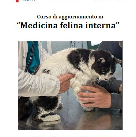 CORSO ECM DI AGGIORNAMENTO – ASL RM3: “MEDICINA INTERNA FELINA ” – II Ed. 27/05/2025