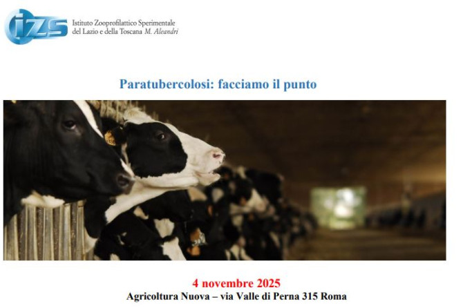 Convegno IZS LT: “Paratubercolosi: facciamo il punto” – 4 Novembre 2025