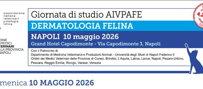Patrocinio OMV LT- Giornata di studio AIVPAFE: “DERMATOLOGIA FELINA” – 10 maggio 2026