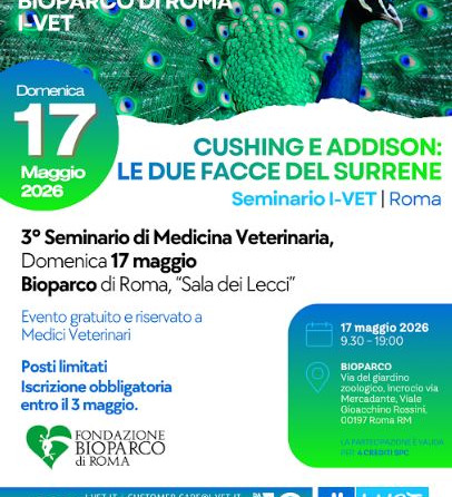 3° Seminario I-VET di Medicina Veterinaria:“Cushing e Addison – le due facce del surrene”