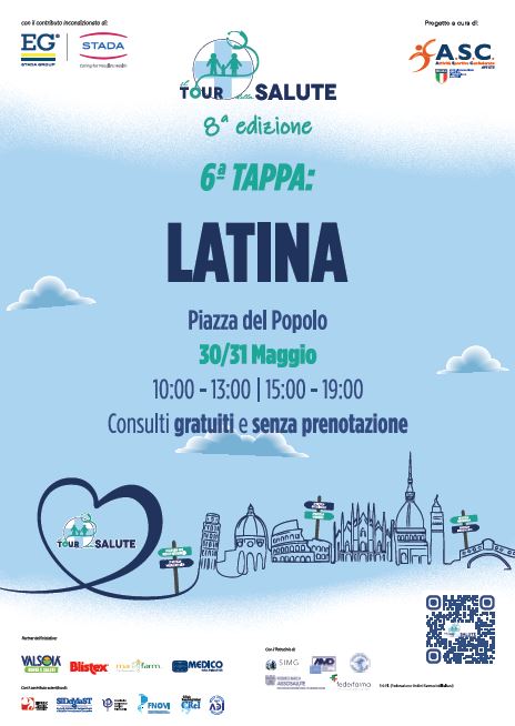 Ordine VET Latina informa n. 42: Partecipiamo al Tour della Salute 2026. Latina 30 e 31 maggio 2026
